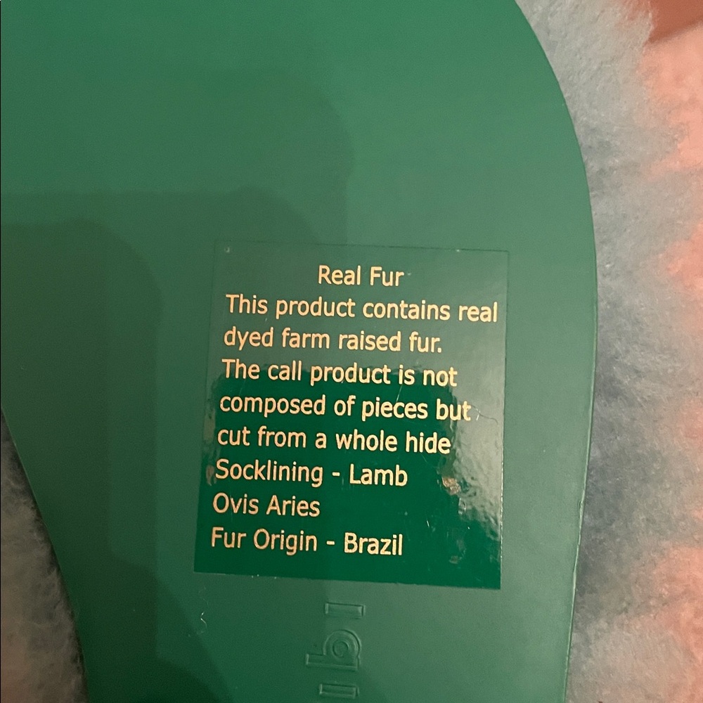 Real Fur Flip Flops - Picture 3 of 3